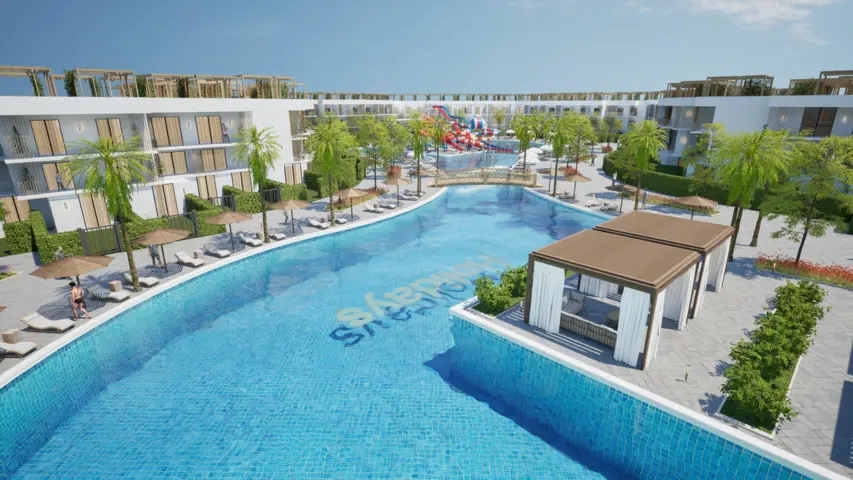 001 Ground Building 7 side pool + 73 m2 private garden